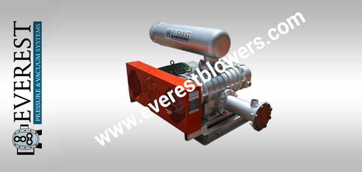 Heli Hybrid roots air blower in detail